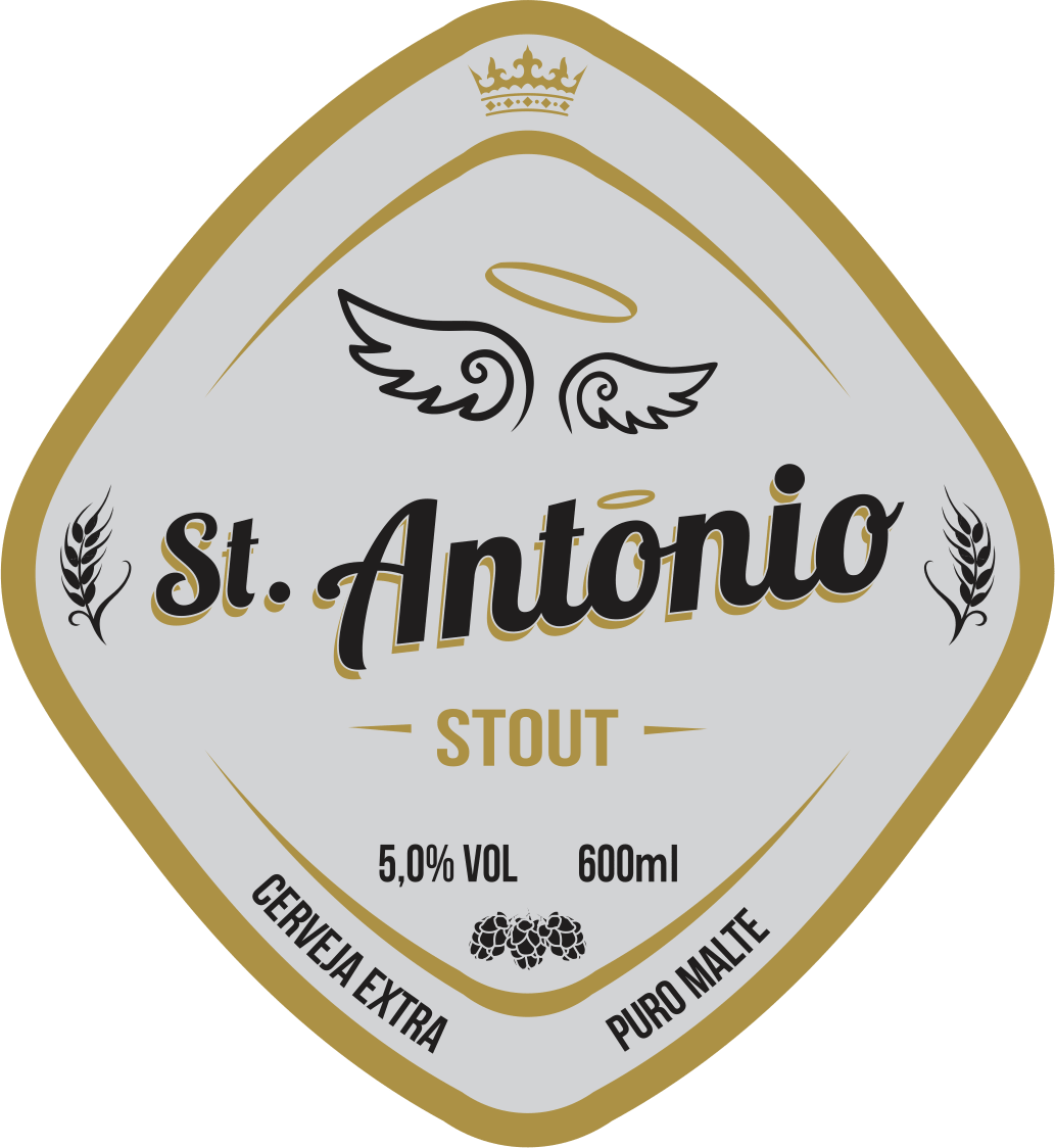 rotulo cerveja stout